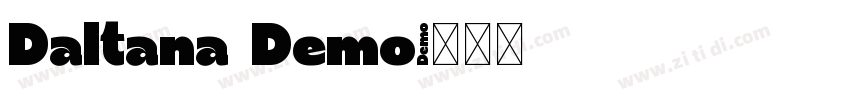 Daltana Demo字体转换